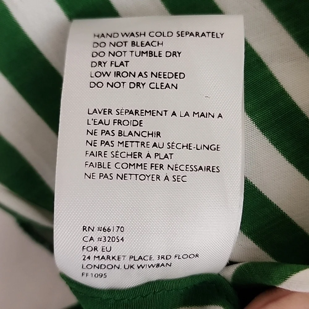 NWT Faithfull The Brand Milan Midi‎ Striped Dress Size Medium - Picture 12 of 14